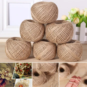 

100m Long Jute Rope Natural Linen Twine Rustic String Cord Rope DIY String
