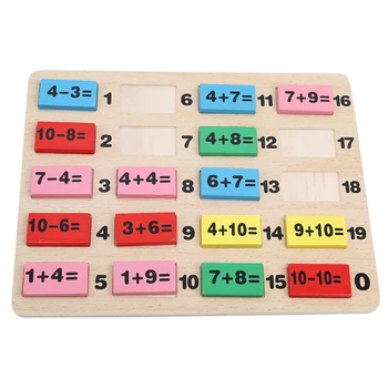 

Mathematics Puzzle Toys Wooden Educational Number Math Calculate Game Toy Kid Early Learning Counting Material Kids Children