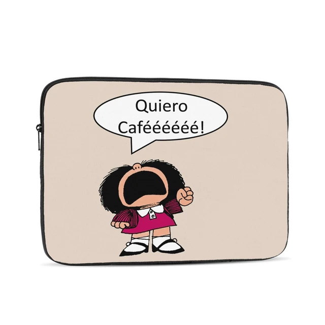 Funda para ordenador portátil Mafalda y flores, bolsa Kawaii de dibujos  animados, 10, 12, 13, 15 y 17 pulgadas, a prueba de golpes - AliExpress