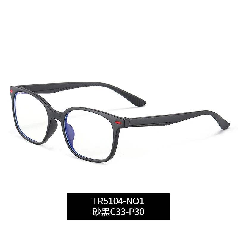 Анти-синий светильник для девочек, квадратные очки по рецепту TR90, двухцветная оптическая оправа, близорукие линзы, 7-12 лет, новинка - Цвет оправы: 1