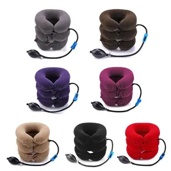 

3-layered Inflatable Neck Massage Pillow Vertebra Retractor Neck Support Tractor Treatment Health Care Neck Relaxation
