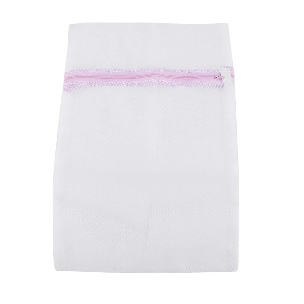 2 Size Zippered Mesh Laundry Wash Bags Delicates Lingerie Bra Socks Underwear Washing Foldable Machine Clothes Protection Net