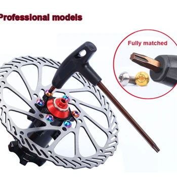 

T25 Handle Torx Wrench Mountain Bike Disc Brake Screw Installation and Demolition Wrench Bicycle Tools Bicycle Accessories