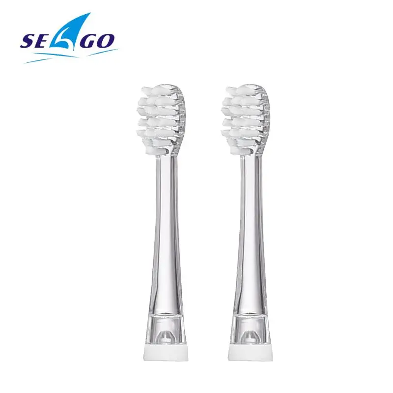 Seago Детские насадки для зубных щеток для звуковой электрической зубной щетки SG902/602/EK6 сменная насадка для детей с мягкой щетиной 2 шт