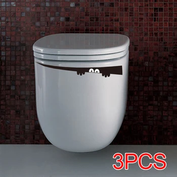 

3pcs/lot Funny Peek wall stickers for Bathroom toilet stickers for living room kids room wall decals vinyl pvc Wall Decals