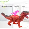 PB Playful bag Simulation electric rope dinosaur light music walking Doll Fun Cute Mini Christmas children's gift vd20 5