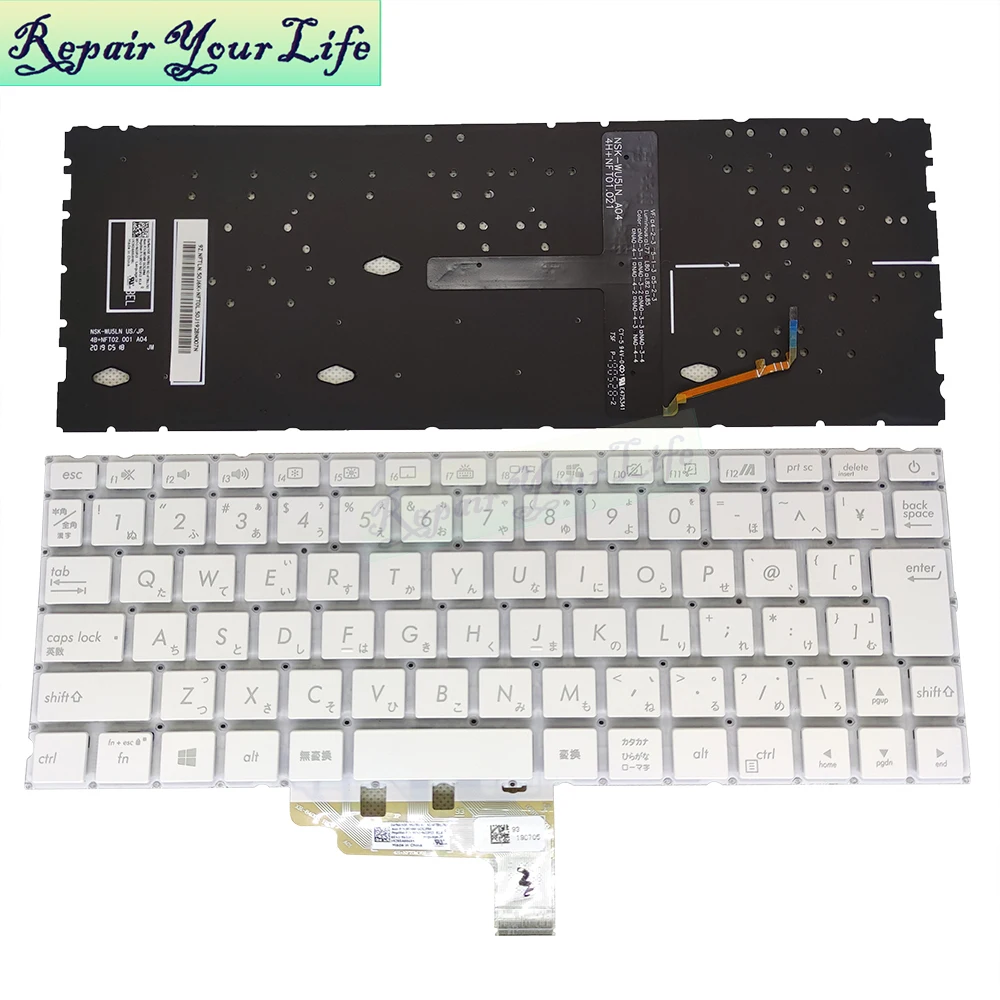 Teclado Portátil Japonês Azul Teclados Retroiluminados para Asus Zenbook 13 Ux334 Ux334fl Ux334fa 0knb0 1620jp00 162hjp00 Russo jp Reino Unido - Imagem 2