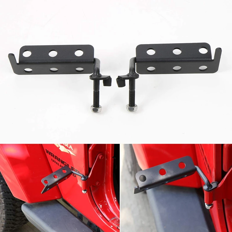 Передние Подножки полая дверь петля педаль для ног для 2007- Jeep Wrangler Jk Jku Jl Unlimited(1 пара