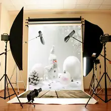 5X7 футов Виниловый фон для фотосъемки Рождественский Снеговик фотофоны для студийной фотосъемки реквизит для новогодней студийной фотосъемки