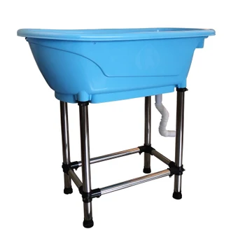 

Pet Bathtub Large Pet Products non-slip Bath Tub for Dog and Cat not bend over with high Stainless steel legs Easy install