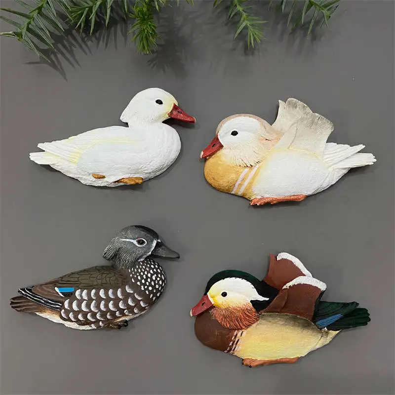 Cute White Duck Backing Yellow Duck Fridge Magnet Cartoon Lovely 3D Resin  Creative Animal Magnetic Decal Refrigerator Decoration - AliExpress