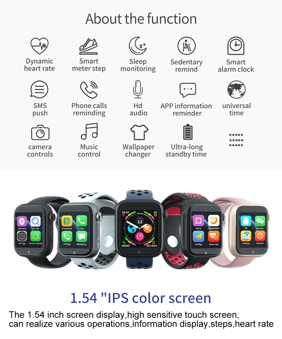 Умные часы Z6S для фитнеса, Bluetooth, поддержка телефона Android, sim-карты, камеры, сенсорный экран, SIM, TF карта, спортивные часы, детские часы 4,3