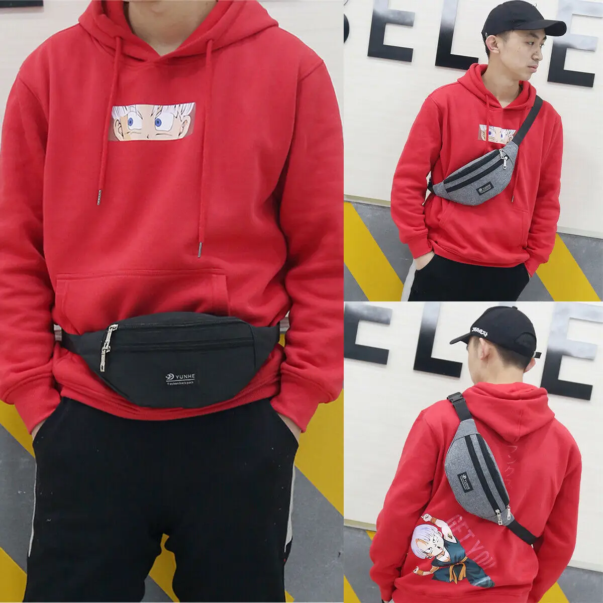 Riñonera para hombre y mujer, Cangurera para teléfono, tarjetas, cinturón,  bolso de mano, cartera informal, gris, azul, negro y rosa|Riñoneras| -  AliExpress