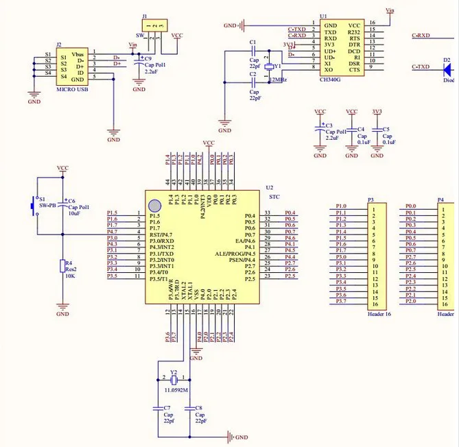 STC12 основная плата STC12C5A60S2 51 одиночный чип минимальная система развитие обучение доска/двойной последовательный порт часть комплект