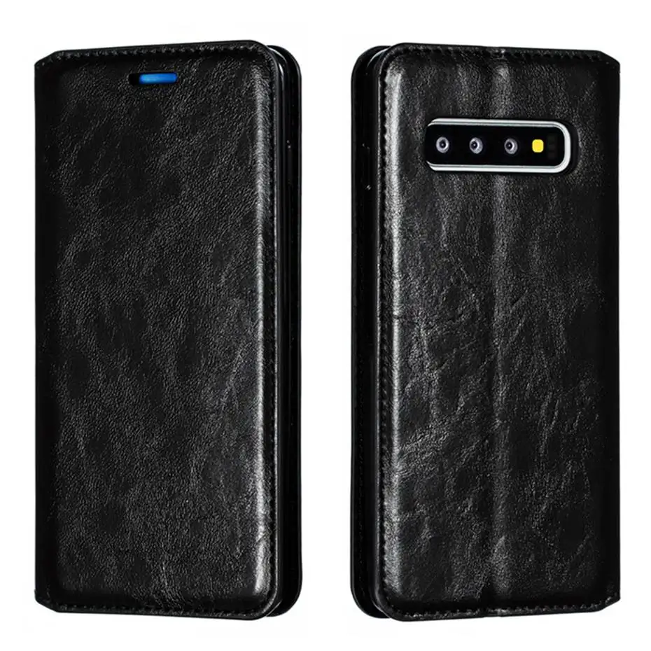 

Flip Leather Phone Case For Samsung S10 S9 S8 S7 Plus A5 A6 A7 J4 J6 J7 J2 Pro 2018 J3 J5 J7 2017 Plus Crazy Horse Style Cover