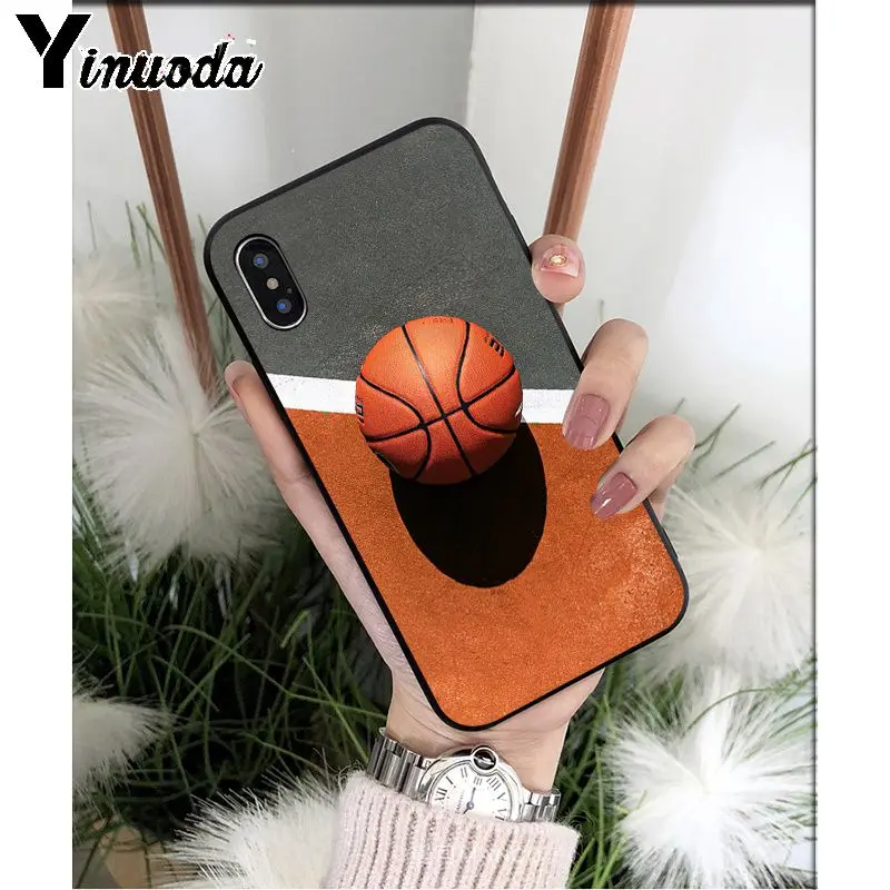 Yinuoda баскетбольная корзина TPU мягкий высококачественный чехол для телефона для Apple iPhone 8 7 6 6S Plus X XS MAX 5 5S SE XR 11 11pro max - Цвет: A13