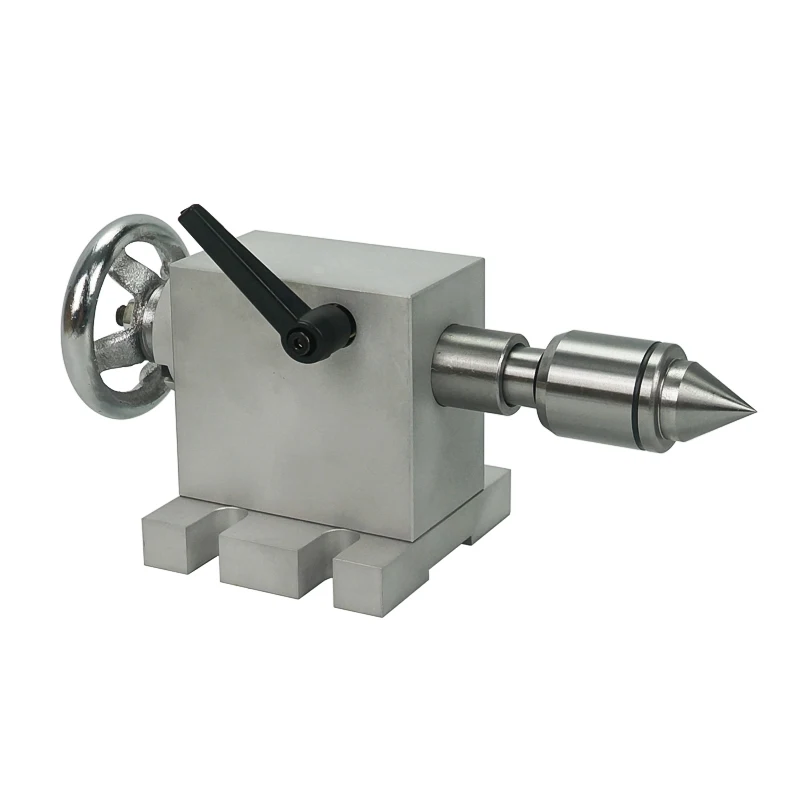 

CNC 4th Axis Activity tailstock Center height 65MM Only For 80MM 3-jaw chuck MT2 With Repalceable Core CNC Router