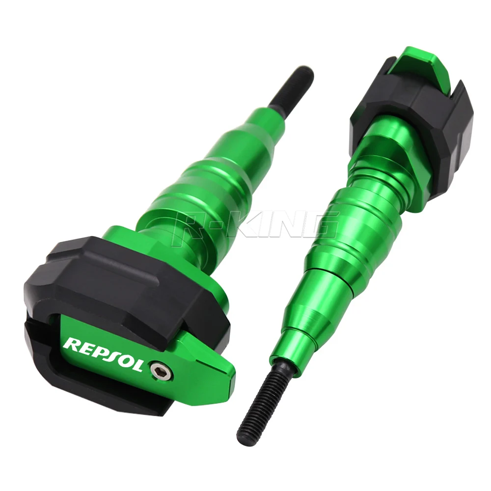 Для Honda Repsol CBR1000RR, CB1000R аксессуары для мотоциклов падающая Рамка слайдер защита обтекателя противоаварийная панель протектор - Цвет: Зеленый