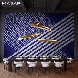 MASAR Индивидуальные линии сетки переплетенные фрески гостиной диван Телевизор задний фон на стену обои спальни обои в спальню