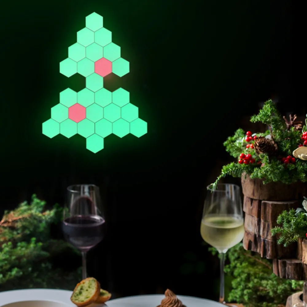 Coquimbo светодиодный сенсорный переключатель Ночной светильник творческий в виде геометрических фигур в сборе со смарт-приложением Управление домашний светодиодный Quantum светильник подарок на Рождество