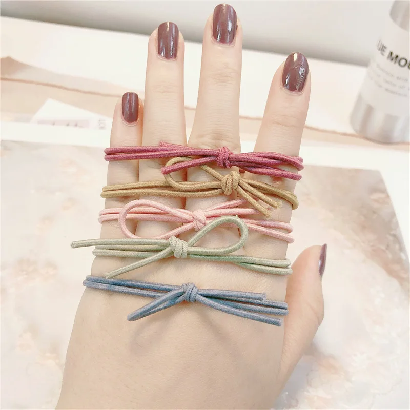5PCs/Set Cute Multilayer Elastic Hair Bands Lovely Strawberry Woman Girls Hair Band Children Hair Headband Accessories Scrunchie