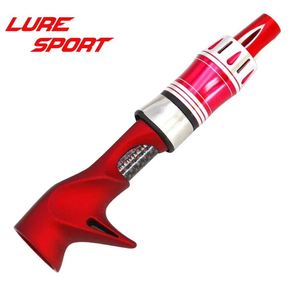 LURESPORT 2 шт. Красная резиновая краска 16 ACS катушка для сиденья углеродная трубка