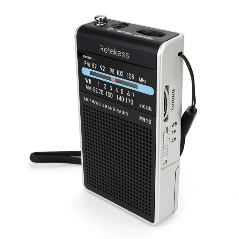 FM/AM Pointer Tuning Radio Outdoor Pocket Radio With Speaker And Earphone Jack