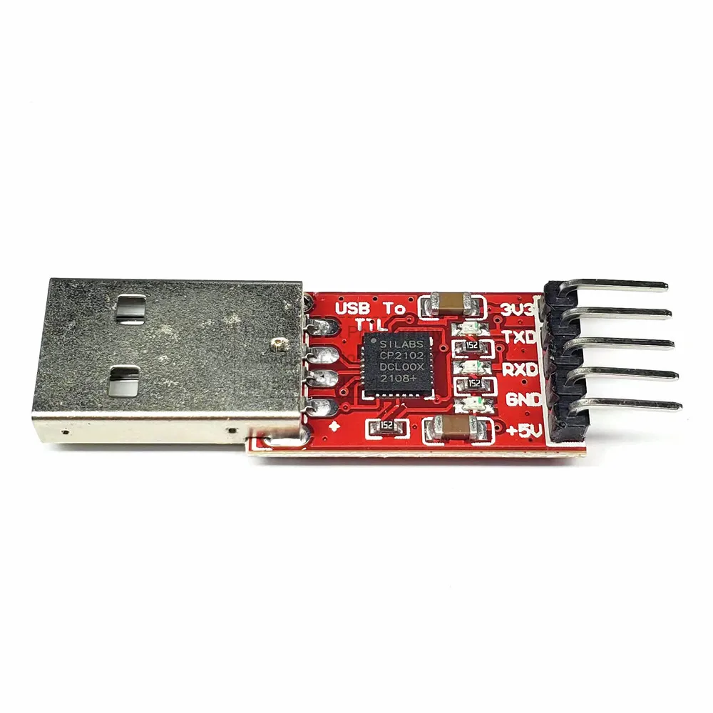 CP2102 Serial Converter USB 2.0 to TTL UART STC Download 5PIN Module with  Dupont Cable Set - AliExpress