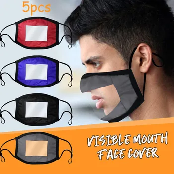 

Smile Communicator Face Mask With Clear Window Visible Expression Lip Reading Mascarilla Reutilizable Masques Lavable Mascherine