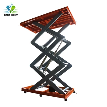 Best 4m Stationary Hydraulic Scissor Lift Table Customized Acceptable