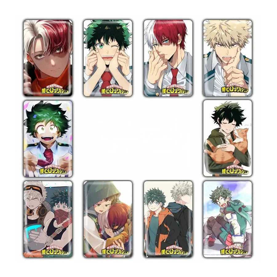 My Hero Academia Card Sticker Smooth Surface DIY Decoration Bus ID Anime  Stickers|Assorted Stickers| - AliExpress