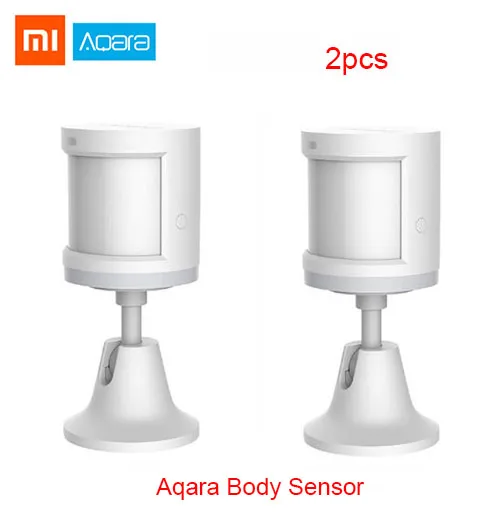 2pcs Aqara motion Обновленная версия Xiao mi Aqara датчик человеческого тела умный датчик движения тела PIR датчик движения Zigbee использование с шлюзом mi home App - Цвет: 2pcs Aqara motion