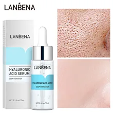 

Hyaluronic Acid Serum Moisturizing Wrinkle Face Care Snail Nourishing Acne Brighten Cosmetics Skin Care Beauty Products LANBENA