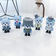 Креативная Южная Корея милый взрыв медведь GD кукла-брелок для ключей Топ медведь сопутствующая подвесная игрушка брелок со стразами