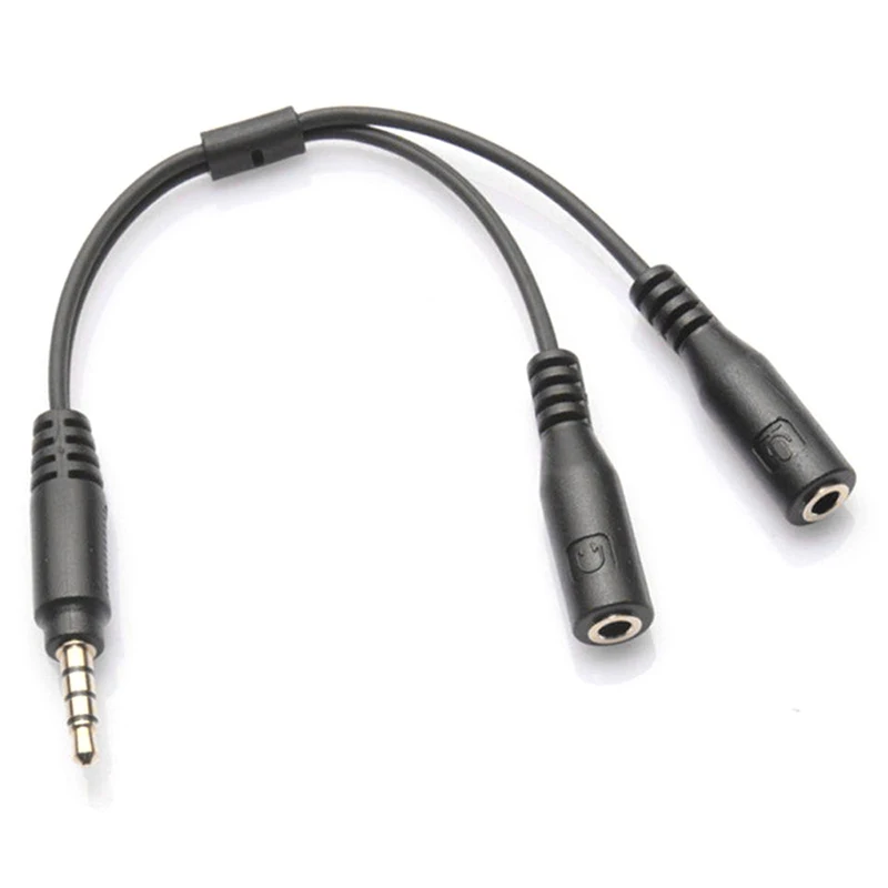 

Audio Stereo 3.5mm Male to 2 Female Headset miniphone Y Cable Splitter Adapter