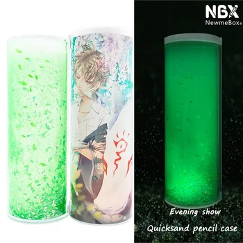 

NBX newmebox Multifunctional luminous pen case with mirror calculator double door pretty Cool pencil case school Boys and girls