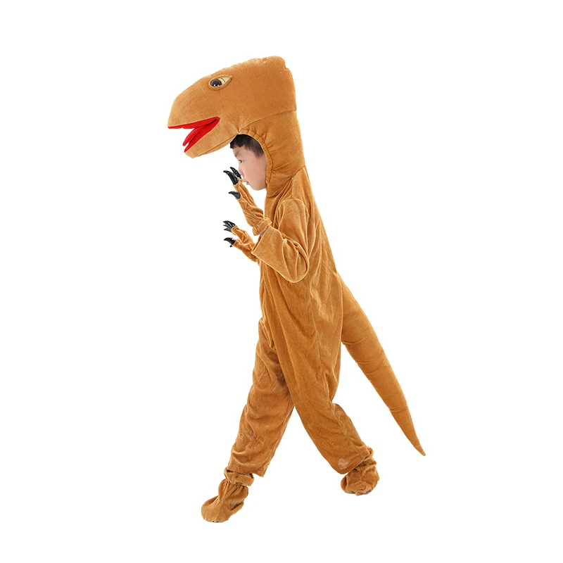 Adult Kids Mother Dino T-REX Dinosaurs Costumes Halloween Cosplay Party Animal Cartoon Dragon Dress Up Jumpsuit Outfit Costume