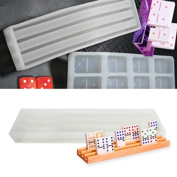 

DIY Crafts Polymer Epoxy Resin Game Toys Mold Dominoes Casting Silicone Mould R3MC