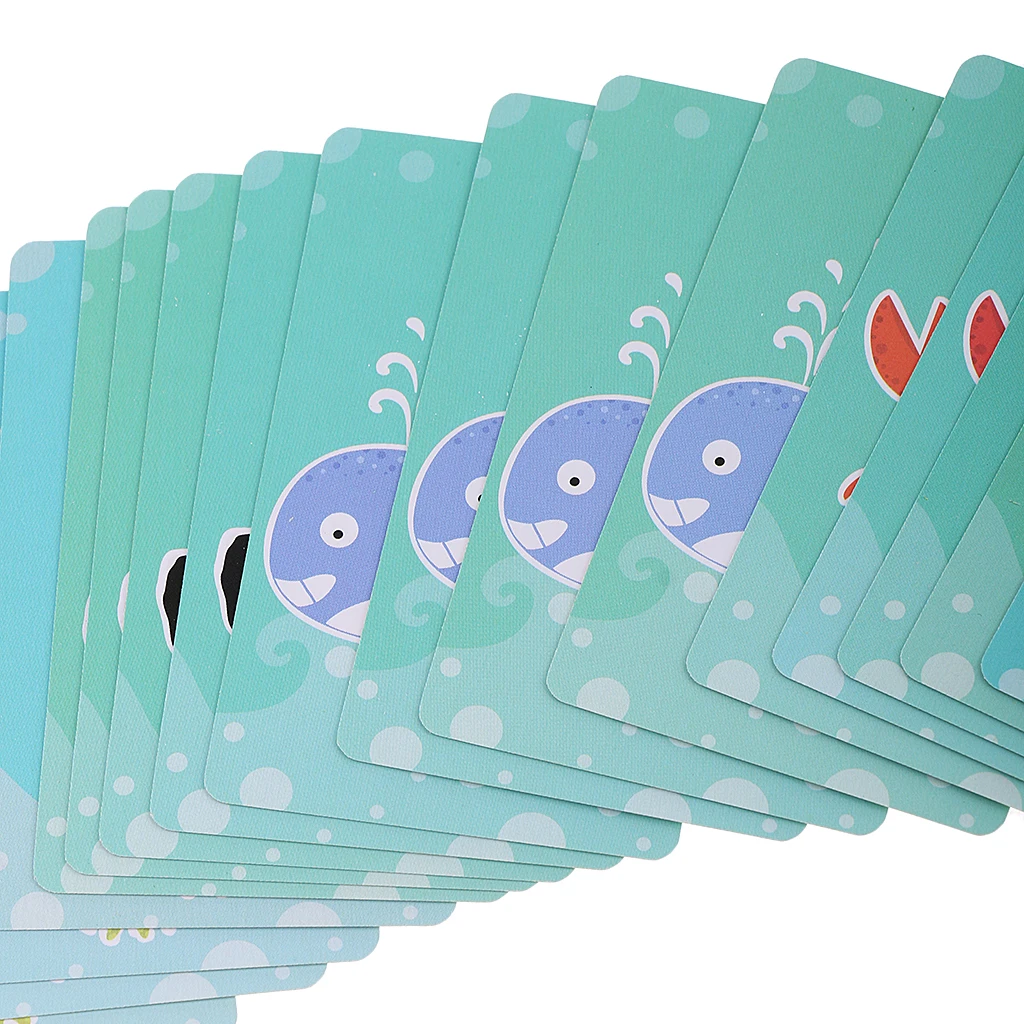 Children Card Games Playing Poker Cards Go Fish Learning Educational Game Toy