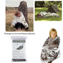 

Survival Rescue Blanket Foil Thermal Space Outdoor Emergency Military Blanket First Aid Waterproof Folding Tent Camping Shelter