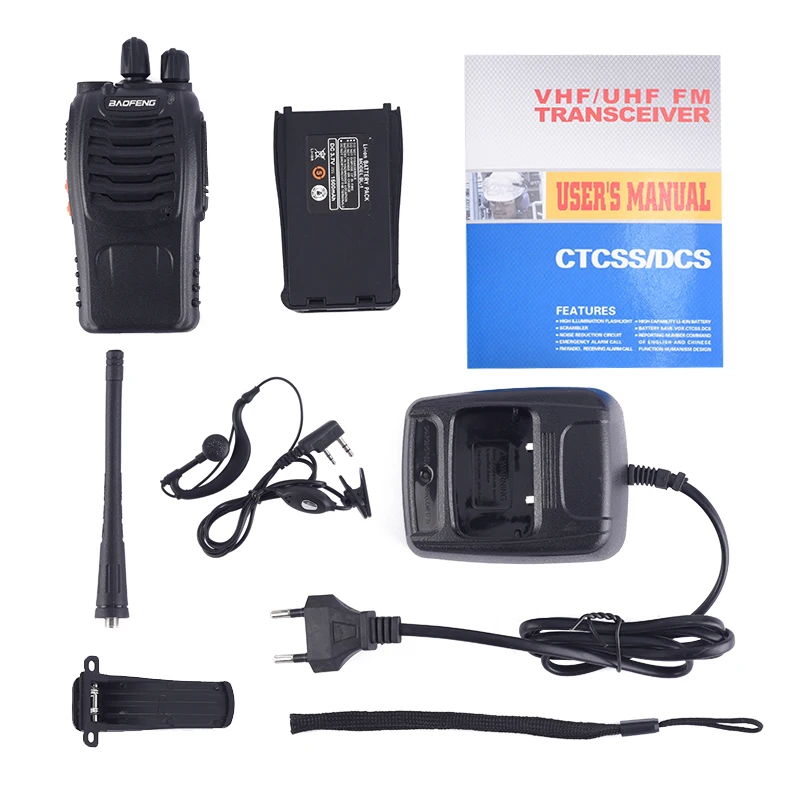 1 шт./2 шт. Baofeng BF-888S рация радиостанция UHF 400-470 МГц 16CH BF 888s радио talki walki BF 888s портативный приемопередатчик