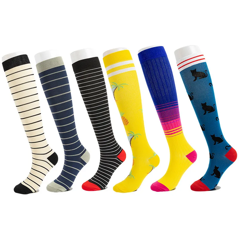 Compression Stockings Hiking Cycling Pressure Varicose Vein Stocking Yoga Golf Workout Wightlifting Socks Best Gift For Nursing