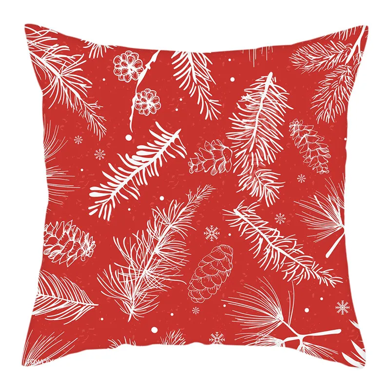 Fuwatacchi Merry Christmas Cushion Covers Xmas Birds Tree Pillow Covers for Home Sofa Deacorative New Year Cushion Cover 45* 45 - Цвет: PC13375