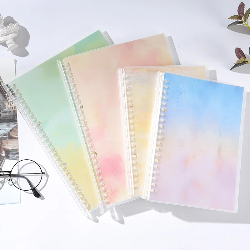 

Yisuremia Kawaii A5/B5 Loose-Leaf Diary Notebook Binder Journal Agenda Book Korean Notepad Crystal School Stationery Suppliers