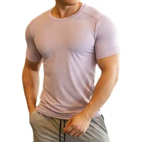 2023 Men short sleeves Running T-Shirts, Quick Dry Sport T-Shirts, Fitness Gym Running Shirts,Breathable Round collar Sportswear 1