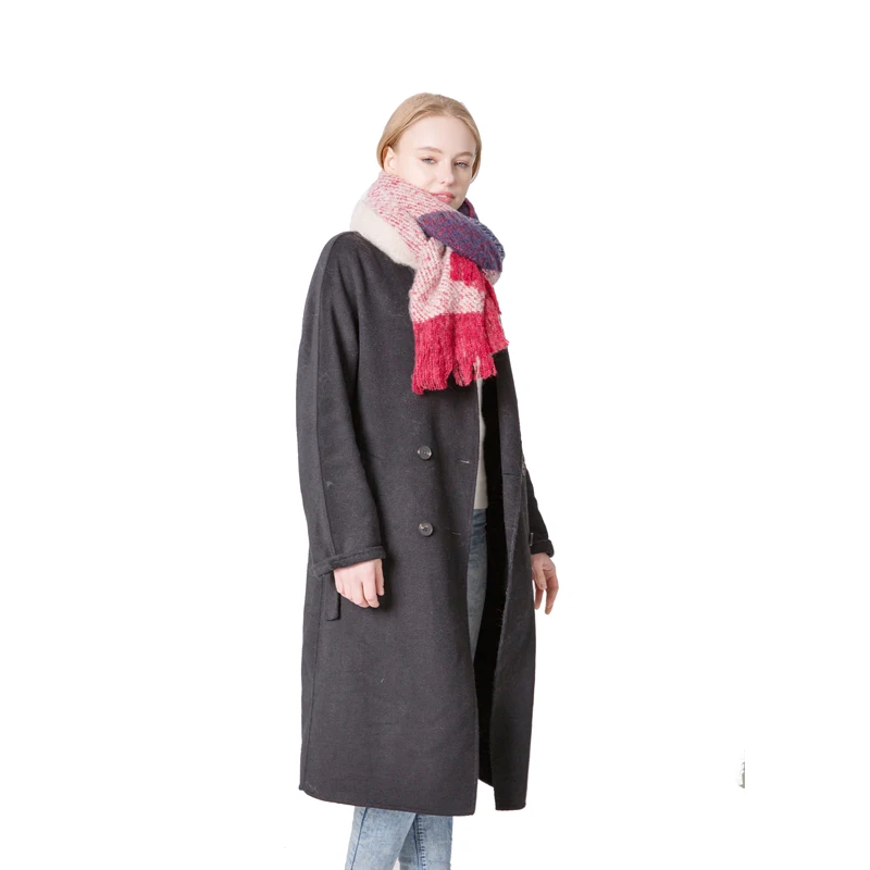 

Women Winter long Scarf Thick Neck Warm Headband Pure Cashmere Scarves Hijab Lady shawls Wraps Female fashion 2019