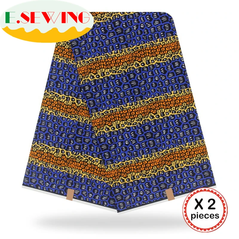 Анкара африканская вощеная ткань принтом 12 ярдов хлопок настоящий голландский воск Гана нигерийский стиль для шитья африканские платья одежда 13