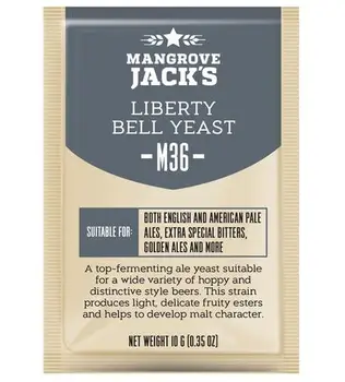 

Пивные дрожжи Mangrove Jack's "Liberty Bell Ale M36", 10 г