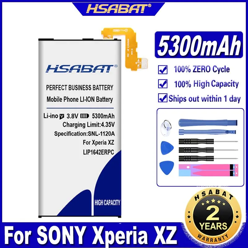 HSABAT LIP1642ERPC 5300mAh Battery for SONY Xperia XZ Premium XZP G8142 G8141 Batteries | Мобильные телефоны и аксессуары
