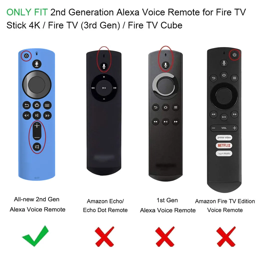 Для Amazon Fire tv Stick 4K tv дистанционный силиконовый светящийся чехол защитный чехол